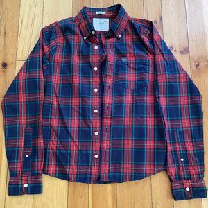 Red & Blue Abercrombie & Fitch Button-up